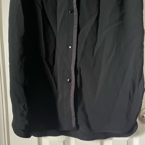 Rag & Bone black button down jersey dress - Picture 4 of 9